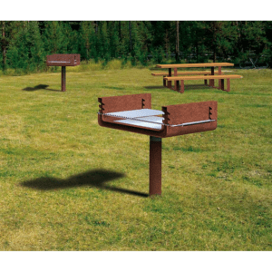 gratar camping din otel corten