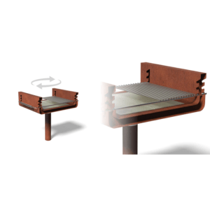 gratar din otel pentru camping