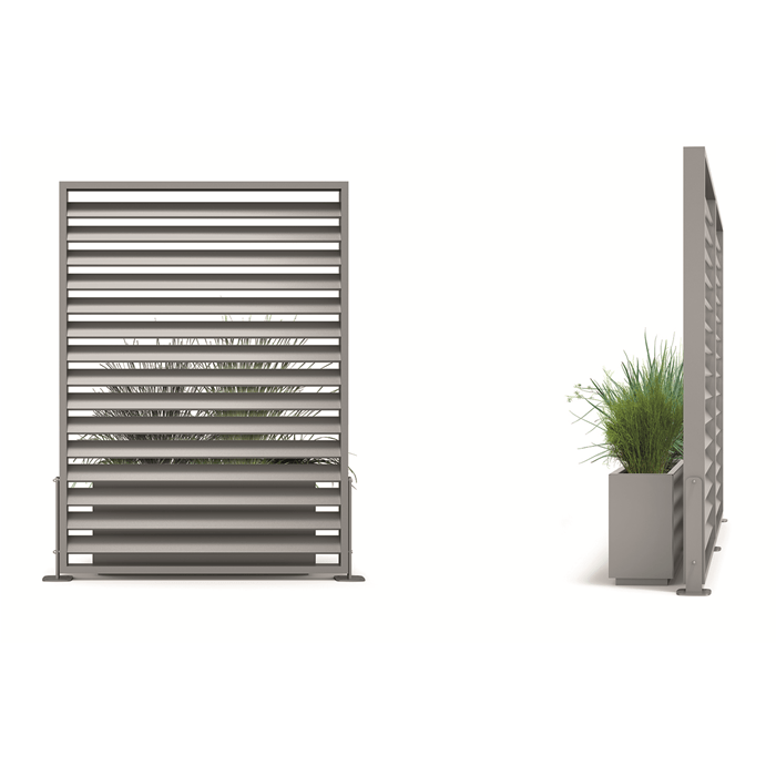 panou metalic modular cu jandiniera