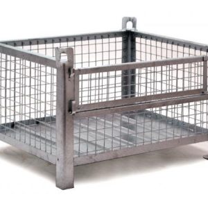 Pallet cages stackable