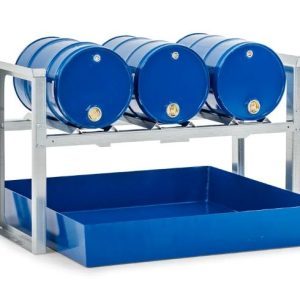 Drum rack shelving horizontal