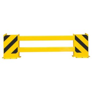 Shelf side protector-For protecting racking at the front